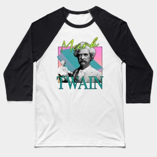 Mark Twain Retro 80's Neon Baseball T-Shirt